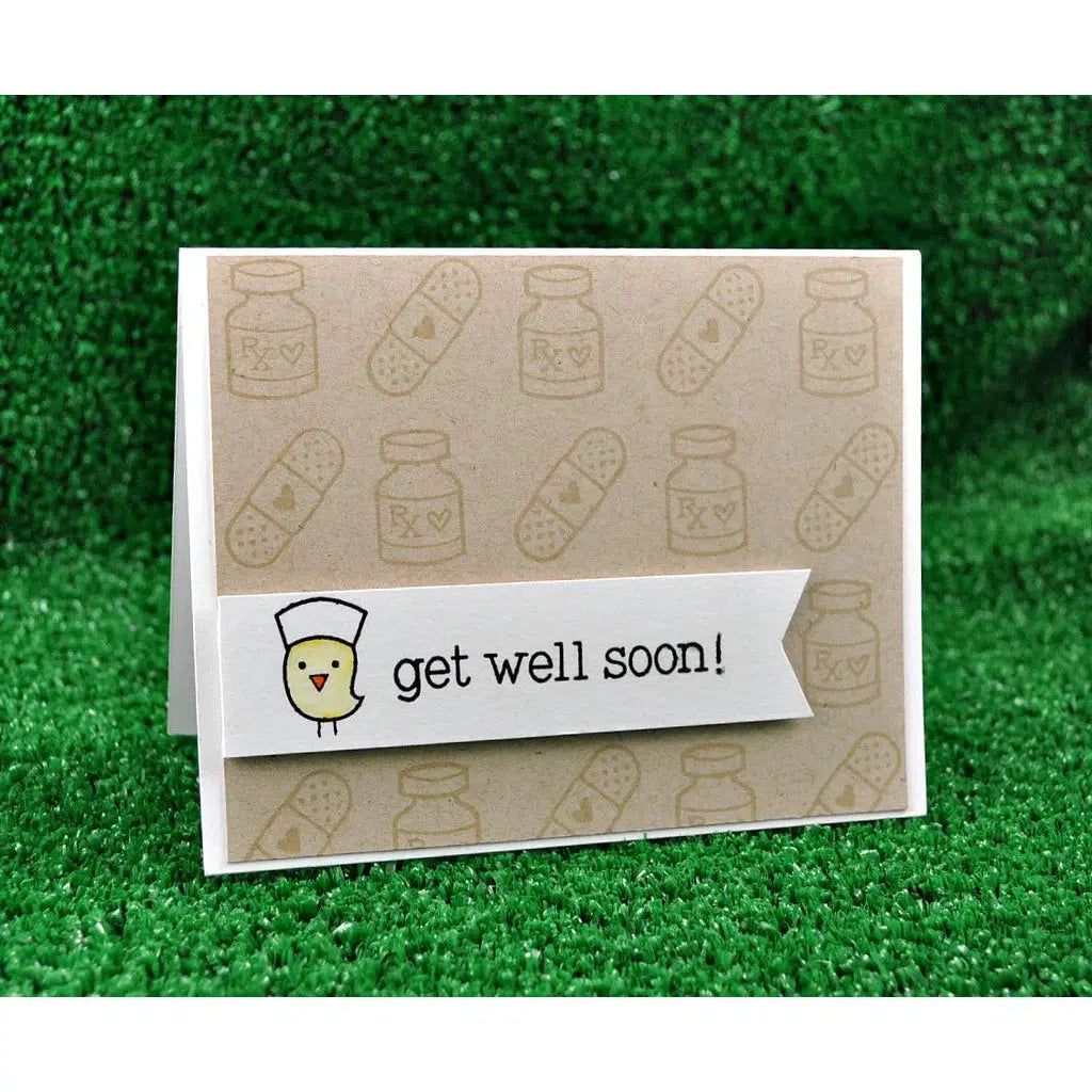 Lawn Fawn - Clear Stamps - Get Well Soon-ScrapbookPal