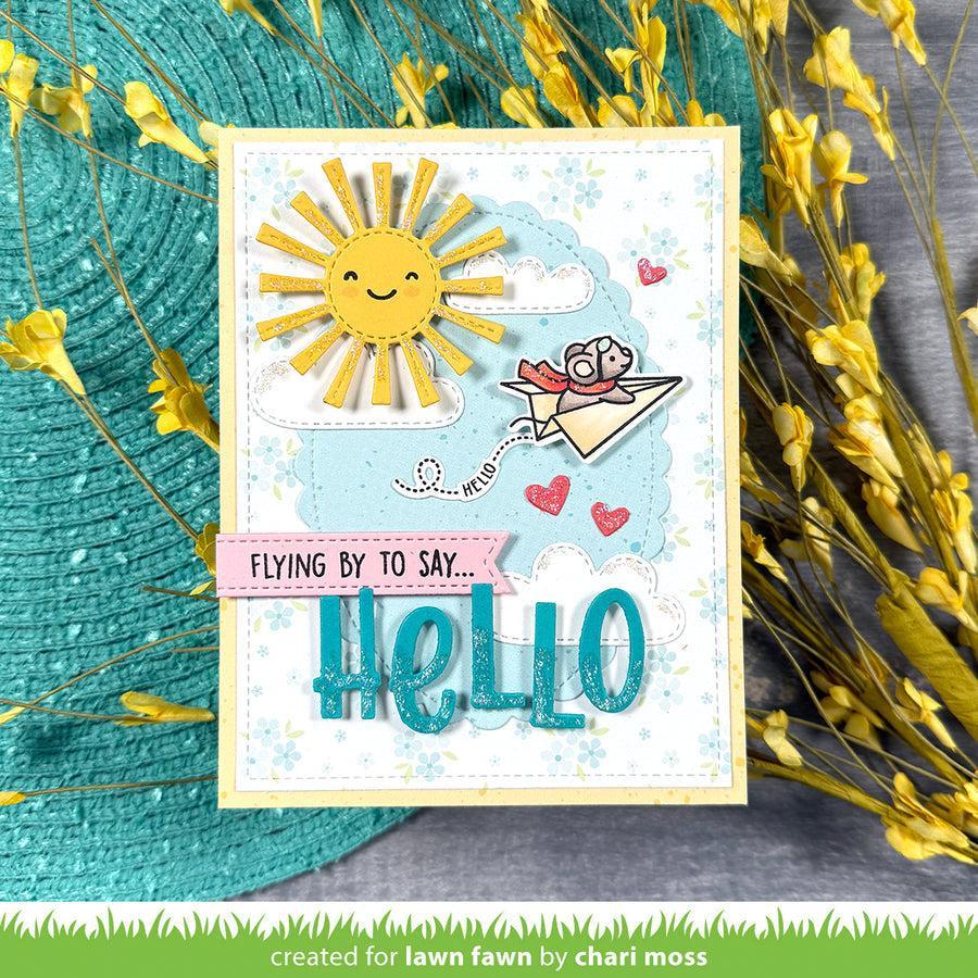 Lawn Fawn - Lawn Cuts - Have A Mice Flight-ScrapbookPal