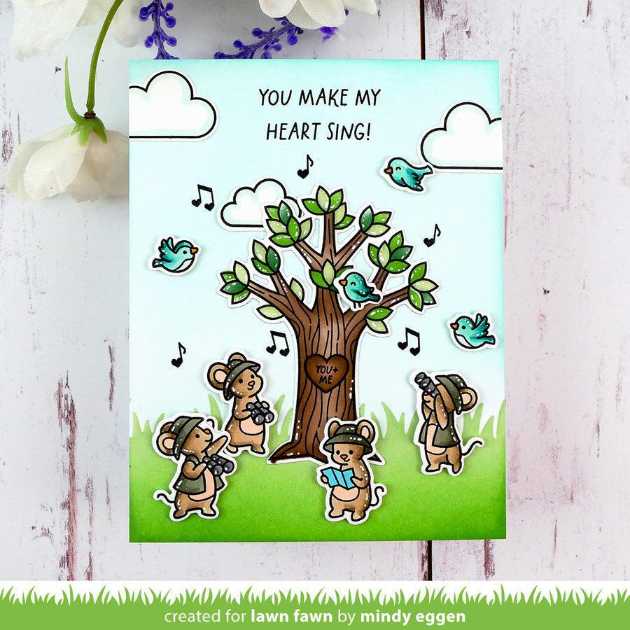 Lawn Fawn - Clear Stamps - Heart Tree-ScrapbookPal