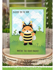 Lawn Fawn - Clear Stamps - Henry's Build-A-Sentiment: Honey Bee-ScrapbookPal