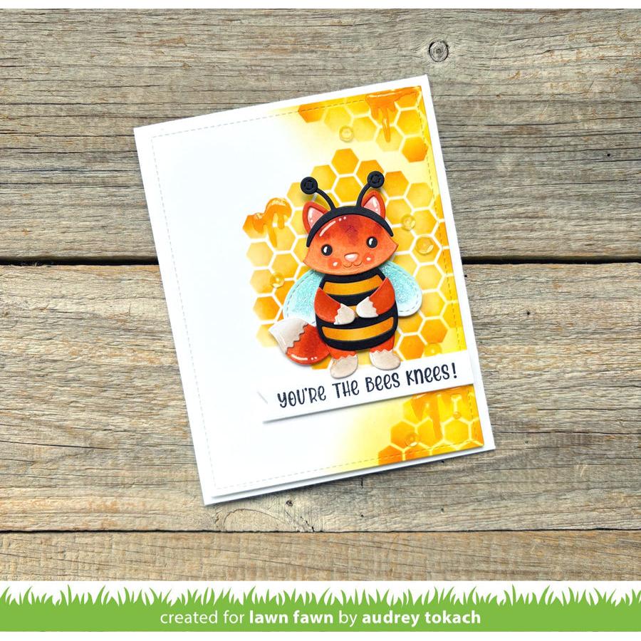 Lawn Fawn - Clear Stamps - Henry's Build-A-Sentiment: Honey Bee-ScrapbookPal