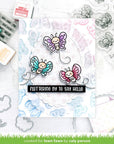 Lawn Fawn - Clear Stamps - Henry's Build-A-Sentiment: Butterfly-ScrapbookPal