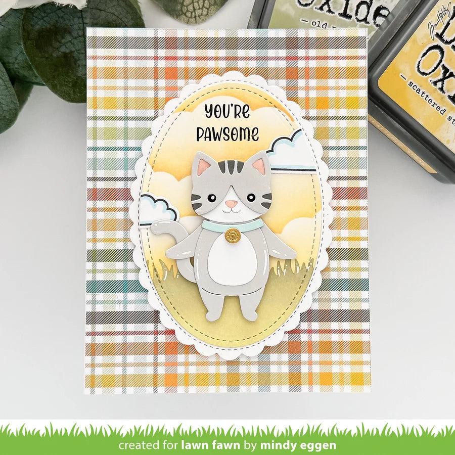 Lawn Fawn - Clear Stamps - Henry's Build-A-Sentiment: Cat-ScrapbookPal