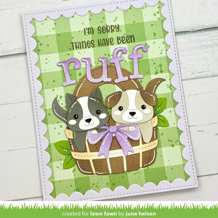 Lawn Fawn - Clear Stamps - Henry's Build-A-Sentiment: Dog-ScrapbookPal