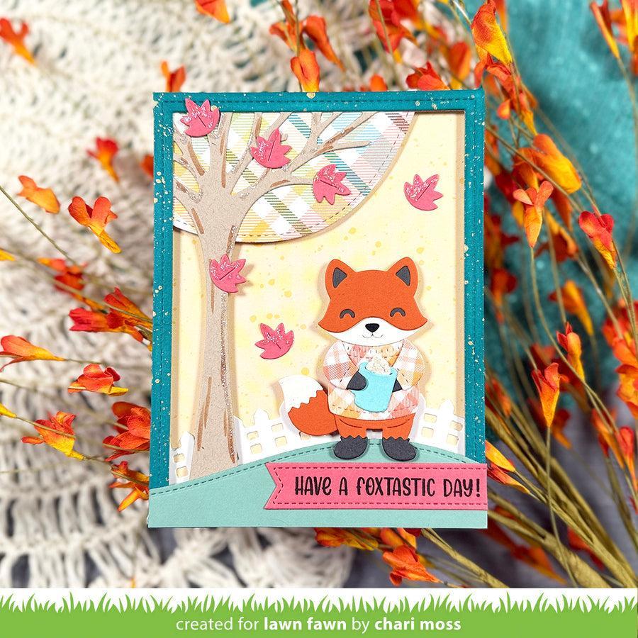 Lawn Fawn - Clear Stamps - Henry's Build-A-Sentiment: Fox-ScrapbookPal
