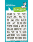 Lawn Fawn - Clear Stamps - Henry's Build-A-Sentiment: Fox-ScrapbookPal