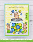 Lawn Fawn - Clear Stamps - How You Bean? Buttons Add-On-ScrapbookPal