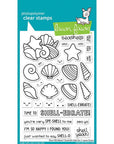 Lawn Fawn - Clear Stamps - How You Bean? Seashell Add-On-ScrapbookPal