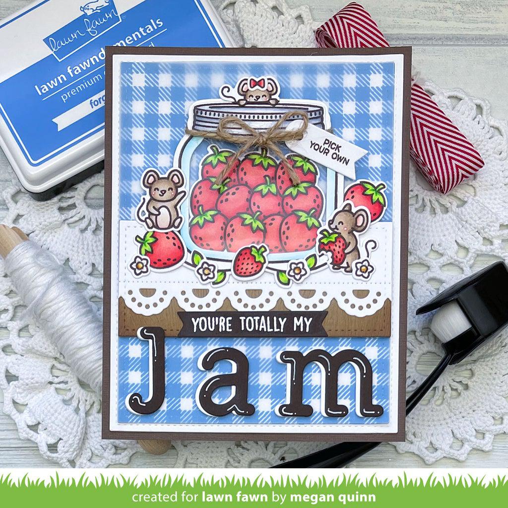 Lawn Fawn - Clear Stamps - How You Bean? Strawberries Add-On-ScrapbookPal