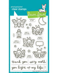 Lawn Fawn - Clear Stamps - I Like Cute Moths-ScrapbookPal