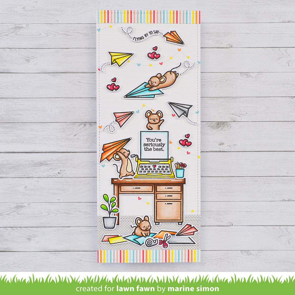 Lawn Fawn - Clear Stamps - Just Plane Awesome-ScrapbookPal