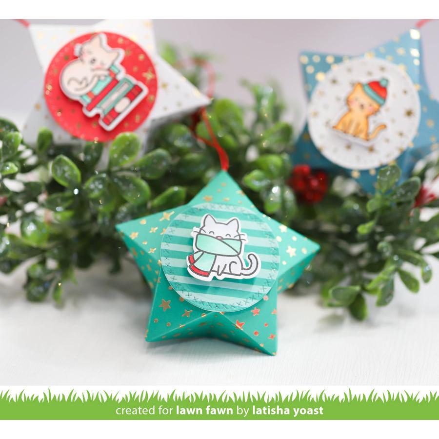 Lawn Fawn - Clear Stamps &amp; Lawn Cuts - Cozy Cats-ScrapbookPal