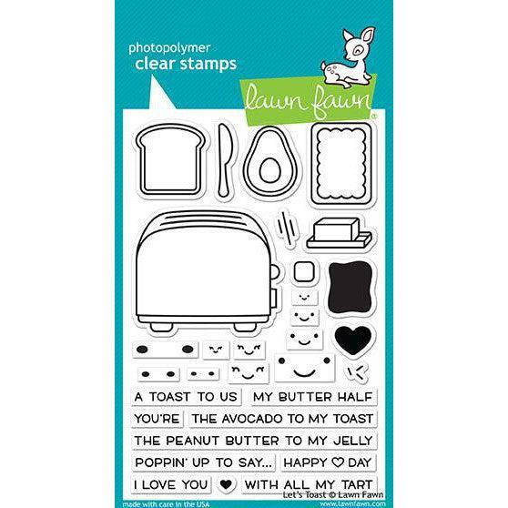 Lawn Fawn - Clear Stamps - Let's Toast-ScrapbookPal