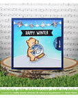 Lawn Fawn - Clear Stamps - Little Snow Globe: Bear-ScrapbookPal