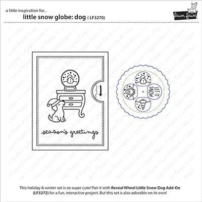 Lawn Fawn - Clear Stamps - Little Snow Globe: Dog-ScrapbookPal