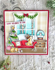 Lawn Fawn - Clear Stamps - Little Snow Globe: Dog-ScrapbookPal