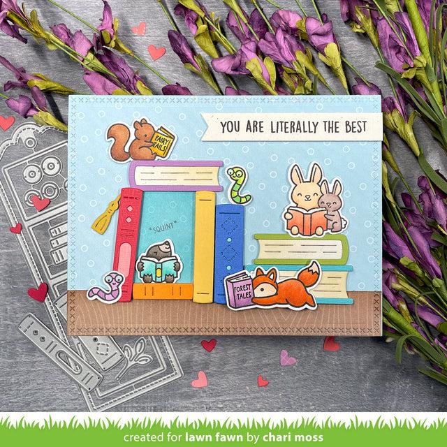 Lawn Fawn - Clear Stamps - Little Woodland Library-ScrapbookPal