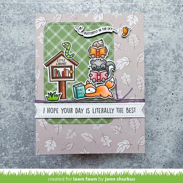 Lawn Fawn - Clear Stamps - Little Woodland Library-ScrapbookPal