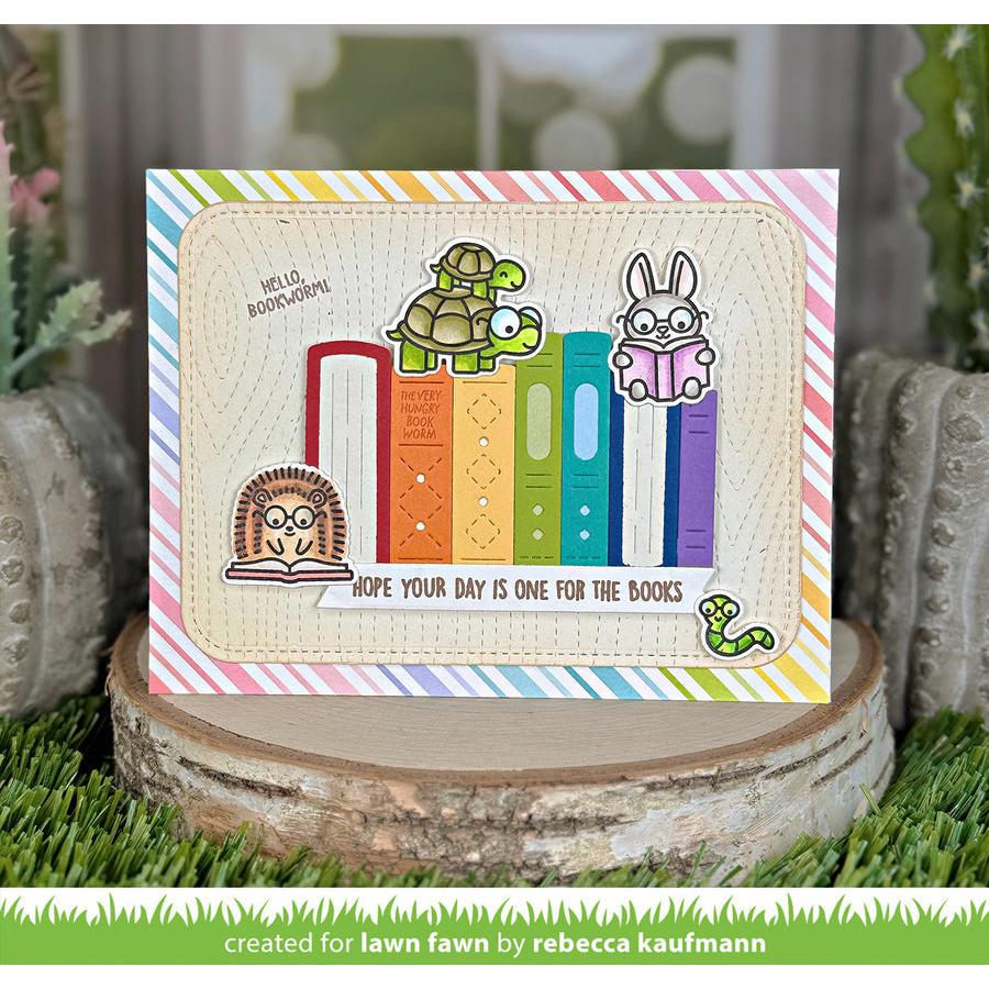 Lawn Fawn - Clear Stamps - Little Woodland Library Friends-ScrapbookPal