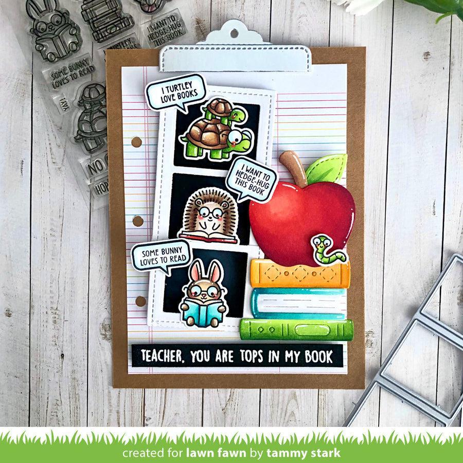 Lawn Fawn - Clear Stamps - Little Woodland Library Friends-ScrapbookPal