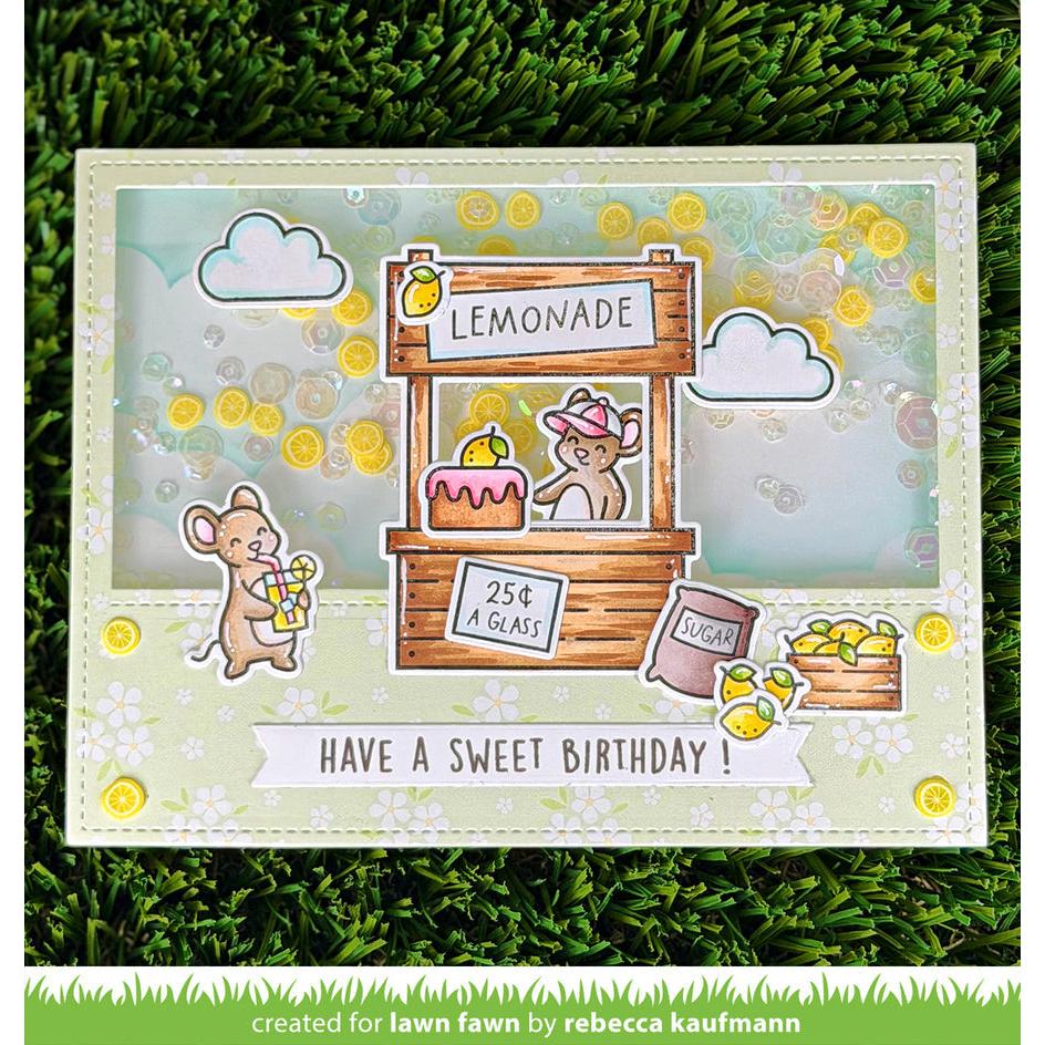 Lawn Fawn - Coloring Stencils - Make Lemonade! Add-On-ScrapbookPal