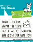 Lawn Fawn - Clear Stamps - Make Lemonade! Add-On-ScrapbookPal