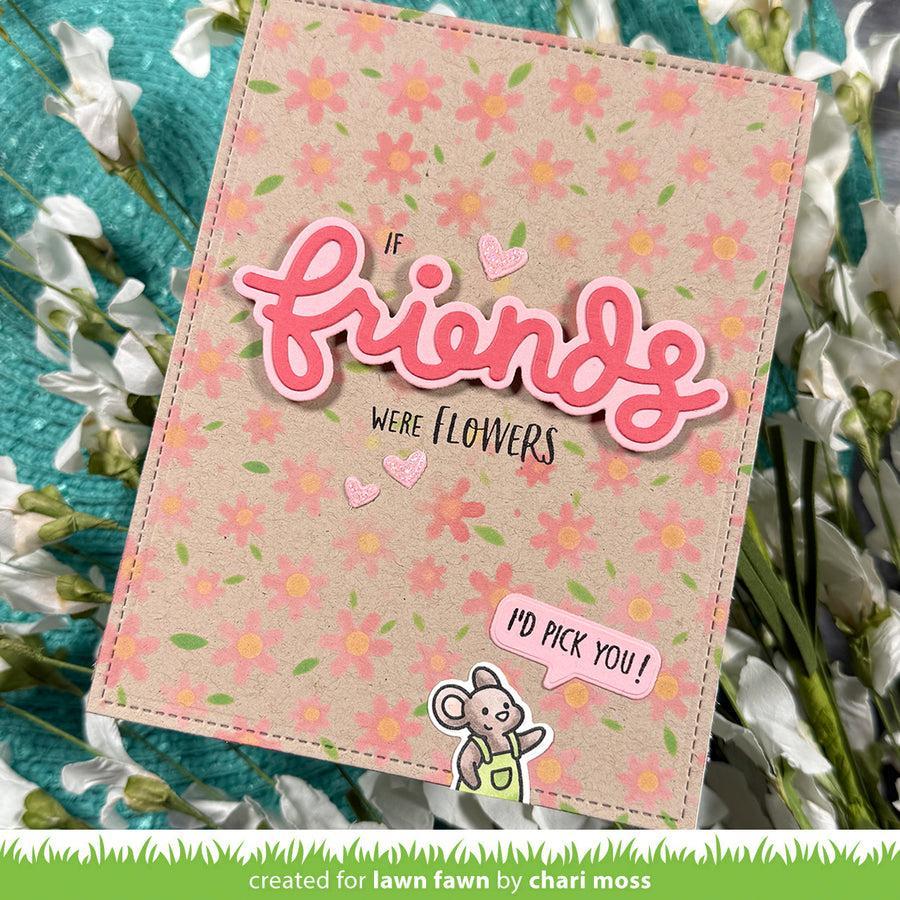 Lawn Fawn - Coloring Stencils - Mice Flowers-ScrapbookPal