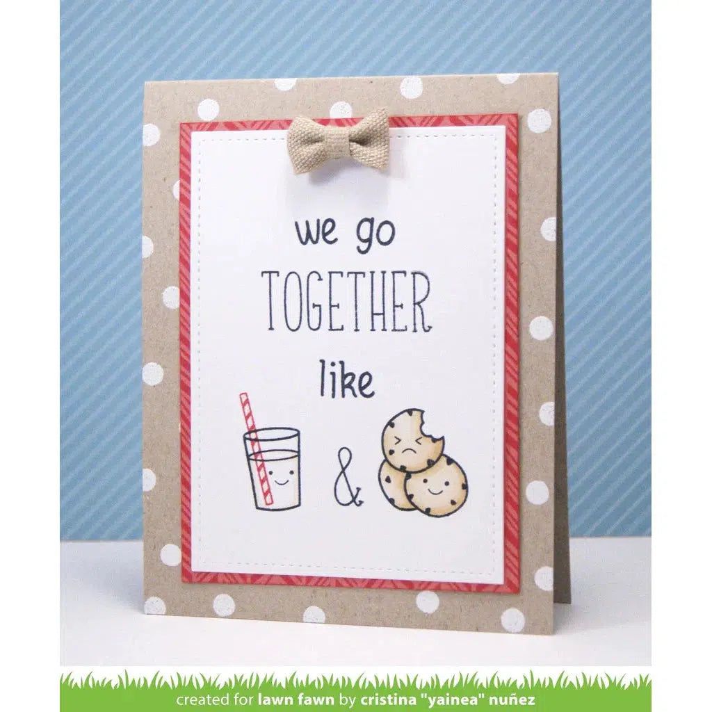Lawn Fawn - Clear Stamps - Milk and Cookies-ScrapbookPal