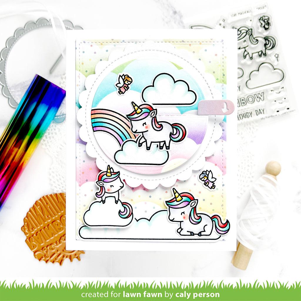 Lawn Fawn - Clear Stamps - My Rainbow-ScrapbookPal