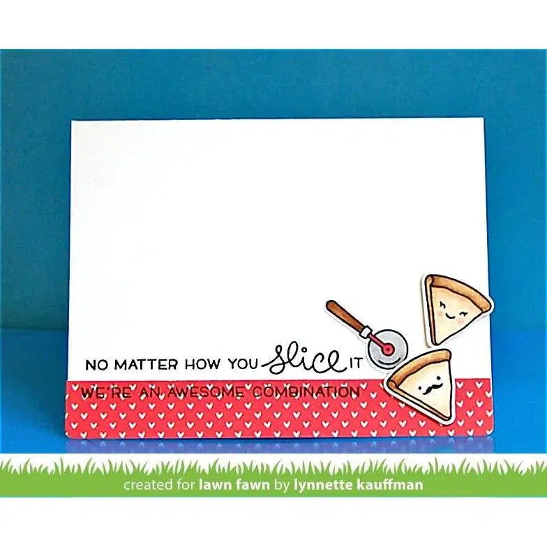 Lawn Fawn - Clear Stamps - Pizza My Heart-ScrapbookPal