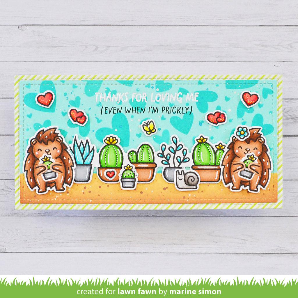 Lawn Fawn - Clear Stamps - Porcu-pine for You Add-On-ScrapbookPal