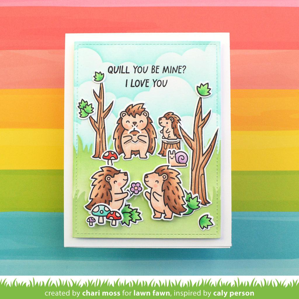 Lawn Fawn - Clear Stamps - Porcu-pine for You Add-On-ScrapbookPal