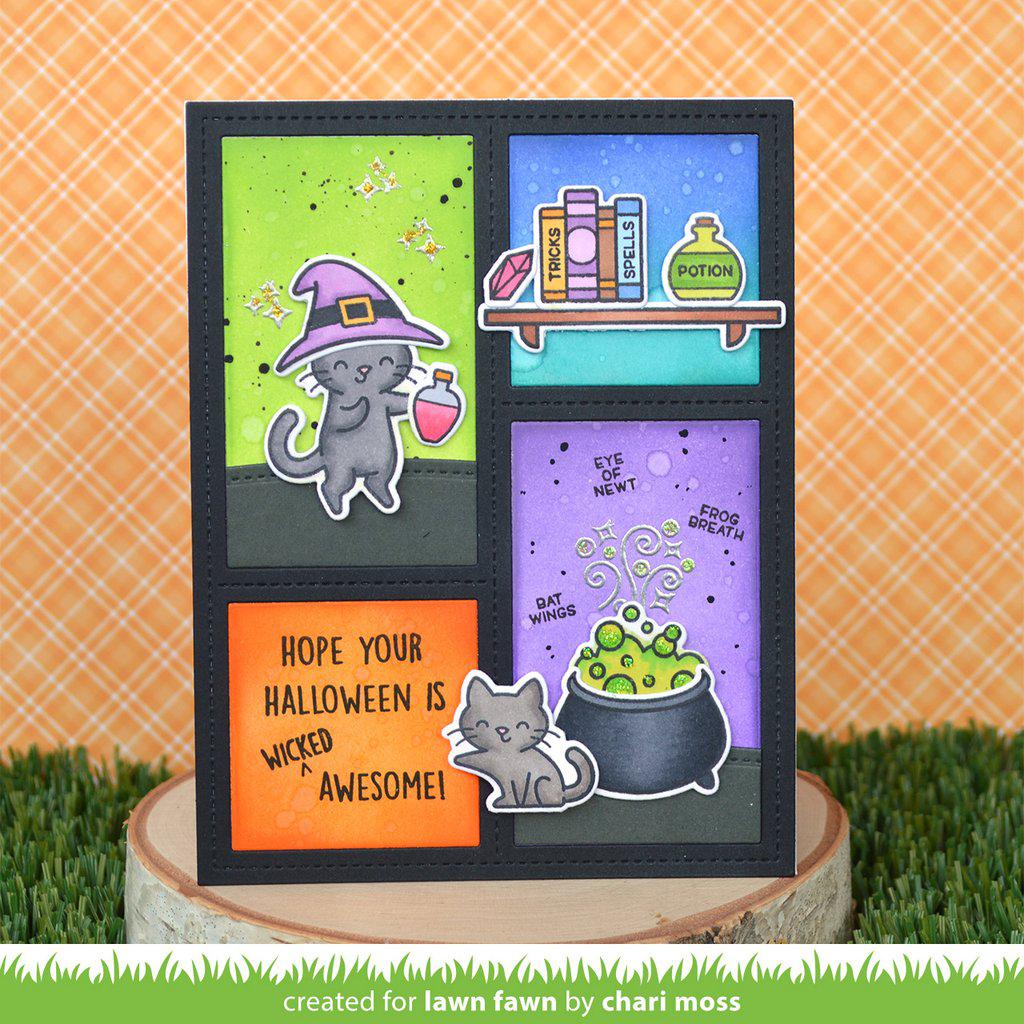 Lawn Fawn - Clear Stamps - Purrfectly Wicked-ScrapbookPal