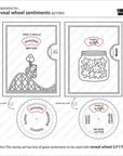 Lawn Fawn - Clear Stamps - Reveal Wheel Sentiments-ScrapbookPal