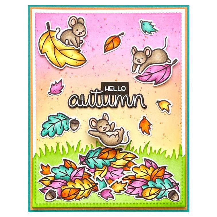 Lawn Fawn - Clear Stamps - Scripty Autumn Sentiments-ScrapbookPal