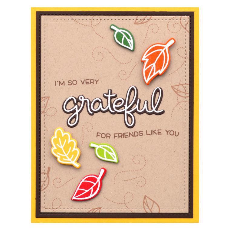 Lawn Fawn - Clear Stamps - Scripty Autumn Sentiments-ScrapbookPal