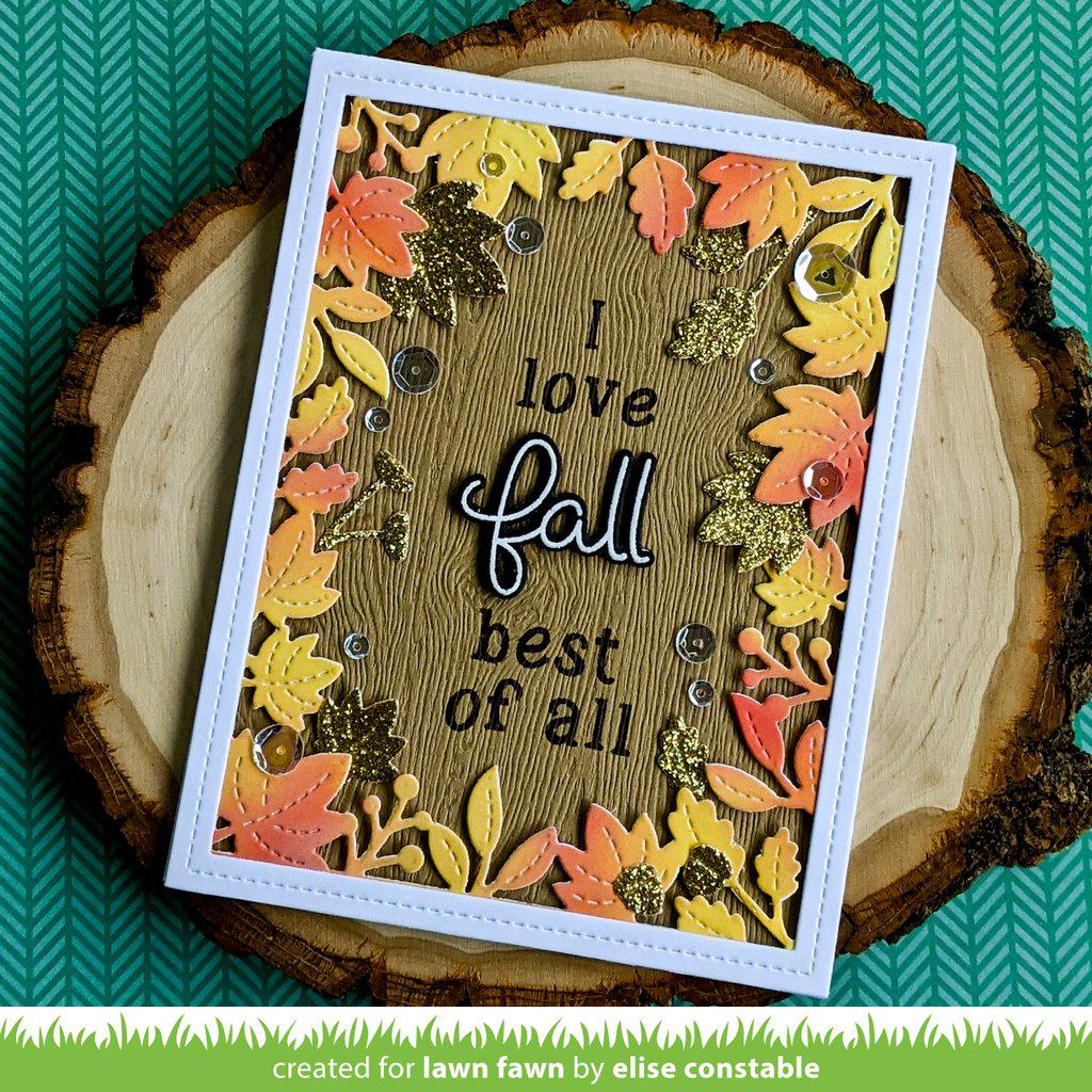 Lawn Fawn - Clear Stamps - Scripty Autumn Sentiments-ScrapbookPal