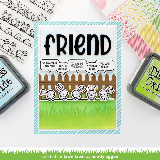 Lawn Fawn - Clear Stamps - Simply Celebrate Critters-ScrapbookPal