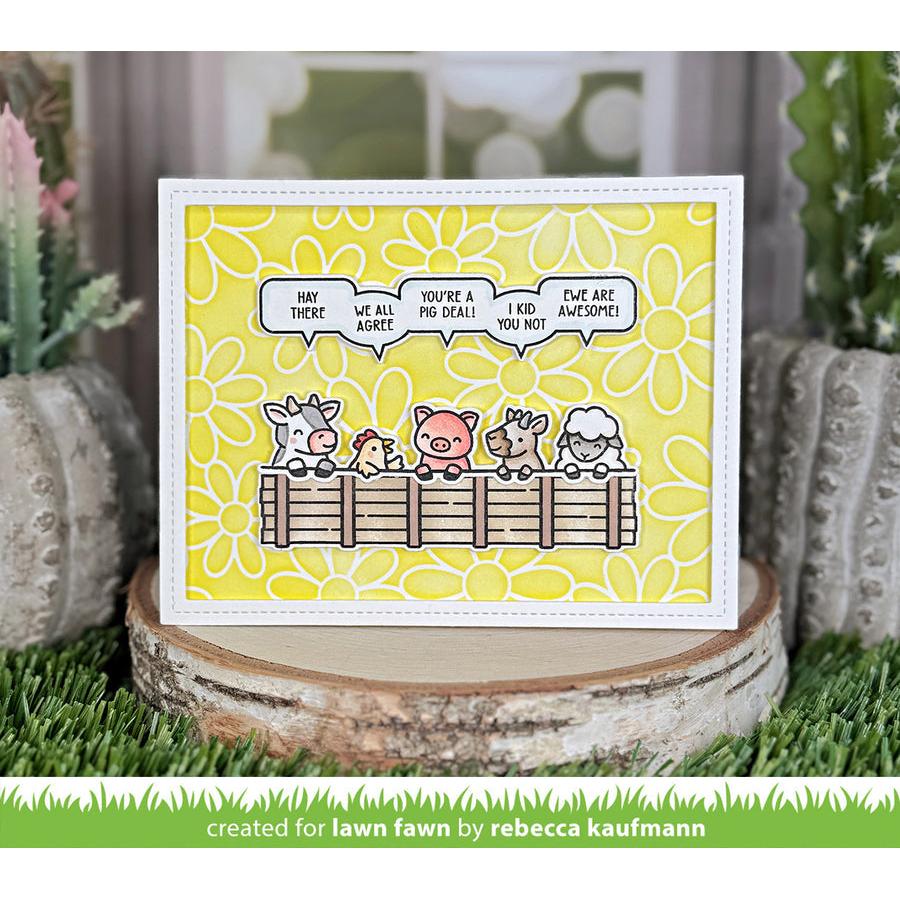 Lawn Fawn - Coloring Stencils - Simply Celebrate Hangouts-ScrapbookPal