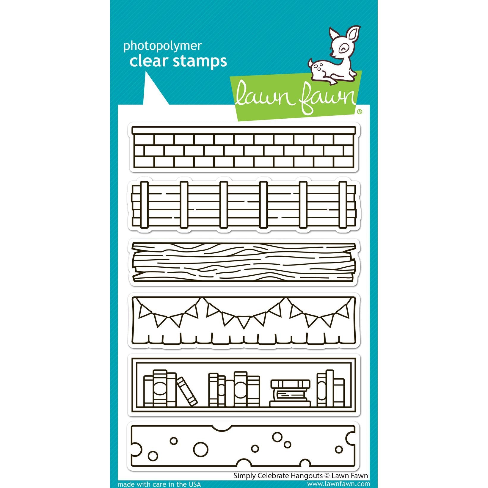 Lawn Fawn - Clear Stamps - Simply Celebrate Hangouts-ScrapbookPal