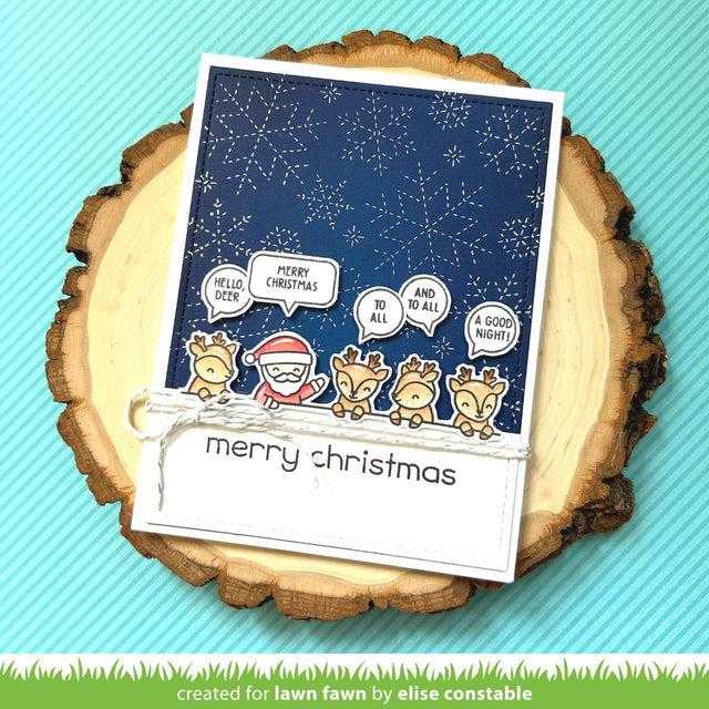 Lawn Fawn - Clear Stamps - Simply Celebrate Santa-ScrapbookPal