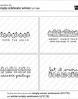 Lawn Fawn - Clear Stamps - Simply Celebrate Winter-ScrapbookPal