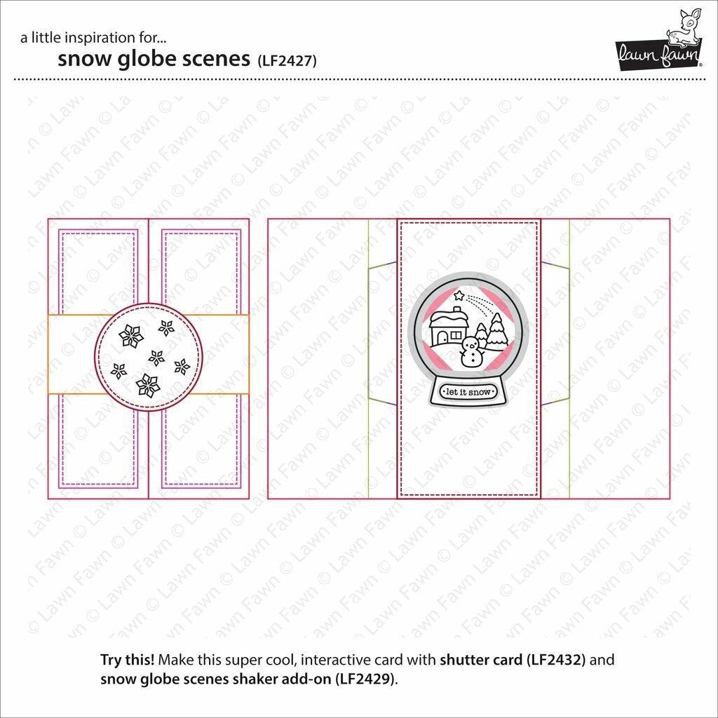 Lawn Fawn - Clear Stamps - Snow Globe Scenes-ScrapbookPal