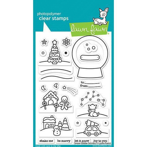 Lawn Fawn - Clear Stamps - Snow Globe Scenes-ScrapbookPal