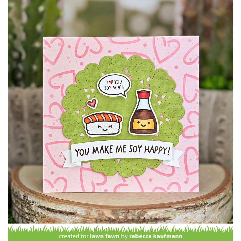 Lawn Fawn - Clear Stamps - Soy Happy-ScrapbookPal