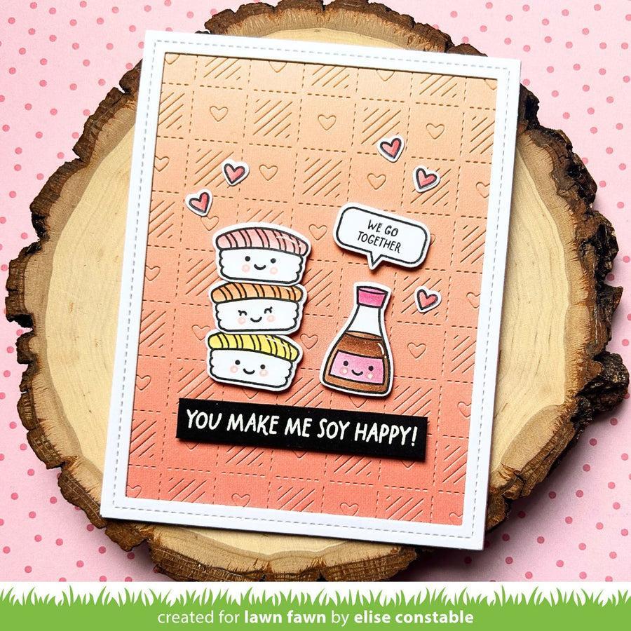 Lawn Fawn - Clear Stamps - Soy Happy-ScrapbookPal