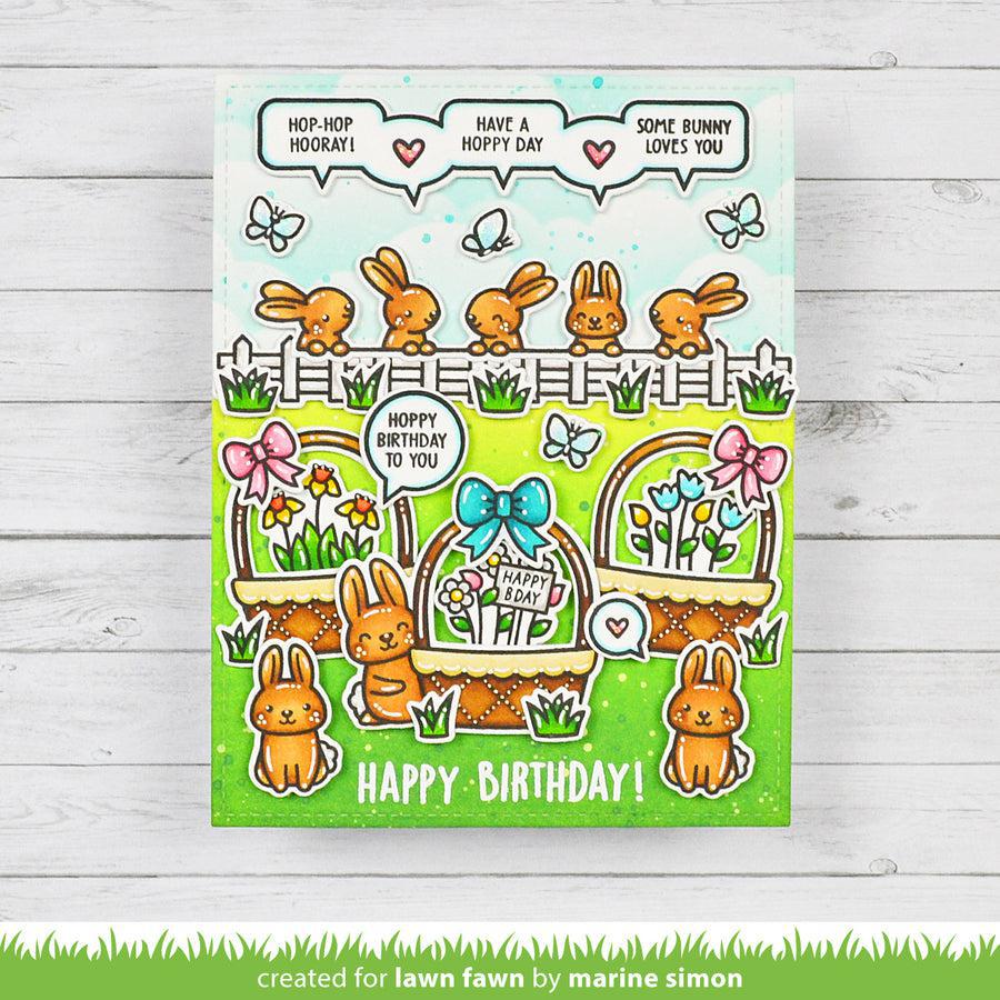 Lawn Fawn - Lawn Cuts - Spring Basket Add-On: Birthday-ScrapbookPal