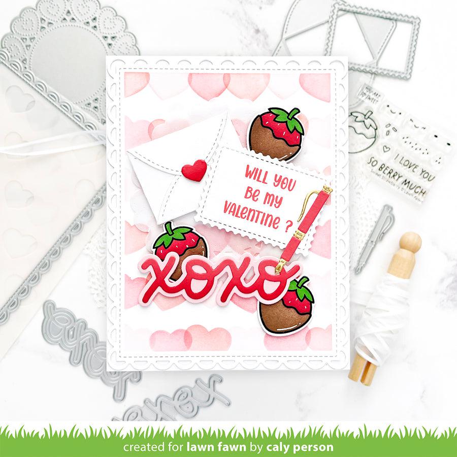 Lawn Fawn - Clear Stamps - Sweet Strawberry-ScrapbookPal