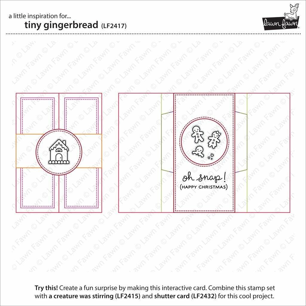 Lawn Fawn - Clear Stamps - Tiny Gingerbread-ScrapbookPal