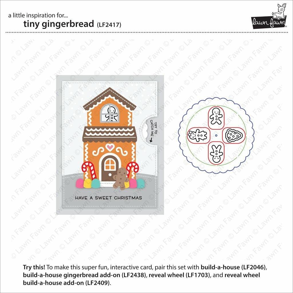 Lawn Fawn - Clear Stamps - Tiny Gingerbread-ScrapbookPal